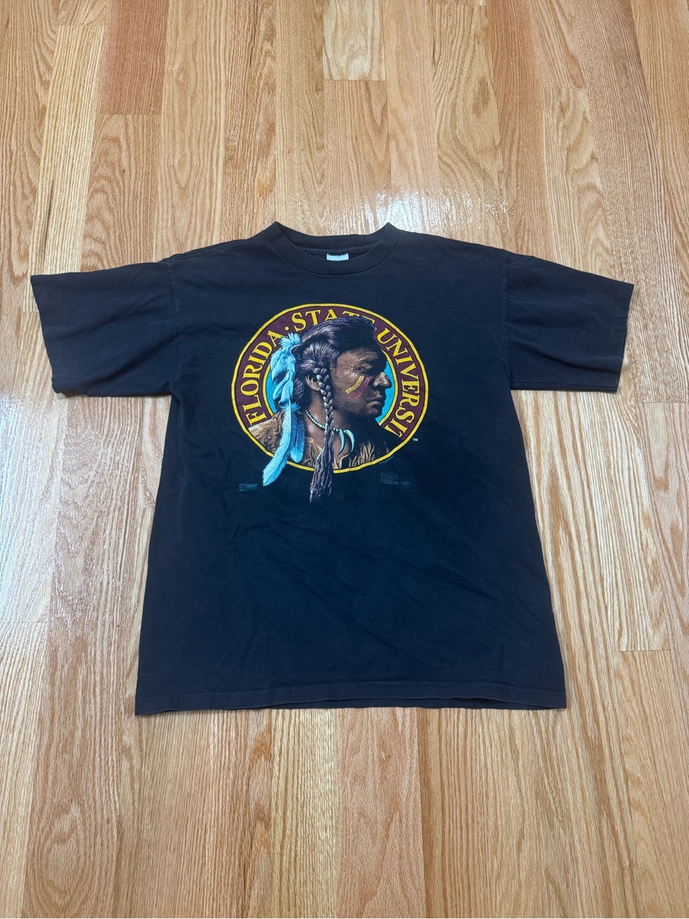Vintage Florida State Seminoles T-Shirt Mens Size Large Salem Sports Turquoise
